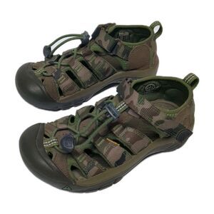 Keen Newport H2 Activewear Sports Youth Sandals Brown Camo Big Kids US 1 EU 32